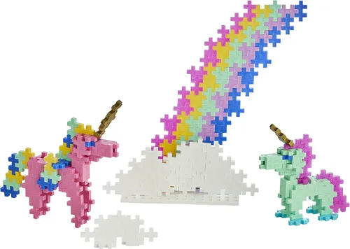 Miniatura 4 de PLUS PLUS Aprende a construir unicornios, 275 piezas, mini bloques de hashtag entrelazados, regalo de cumpleaños de unicornio 3D para niñas y niños