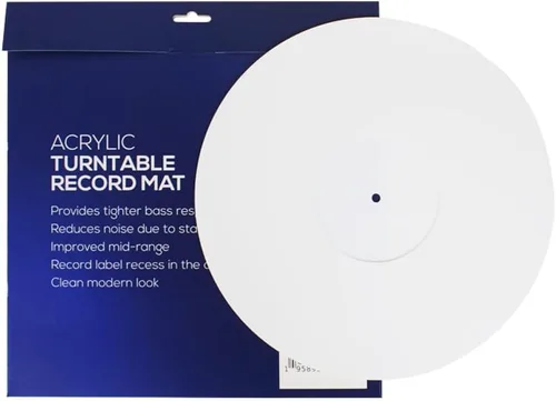 Miniatura 7 de Break Tradition Tapete acrílico para tocadiscos – Accesorios de discos de vinilo para tocadiscos LP – Alfombrilla giratoria premium para reducir