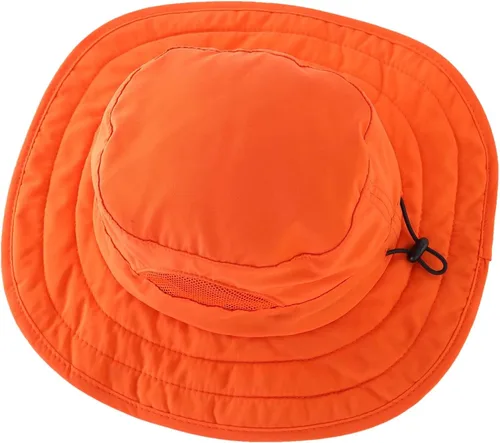 Miniatura 10 de Connectyle Sombrero de sol para niños y niñas, sombrero de pescador de ala ancha UPF 50+, sombrero de protección solar, sombrero transpirable