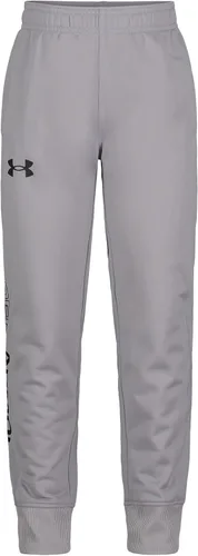Under Armour Pantalones deportivos Brawler para niños, pantalones deportivos con cintura elástica y diseño de logotipo de pierna de pantalón