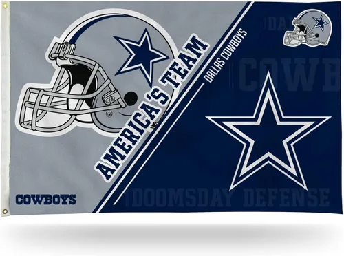Miniatura 21 de NFL Rico Industries - Bandera estándar de 3 x 5 pies, de una cara, para interior o exterior, decoración del hogar