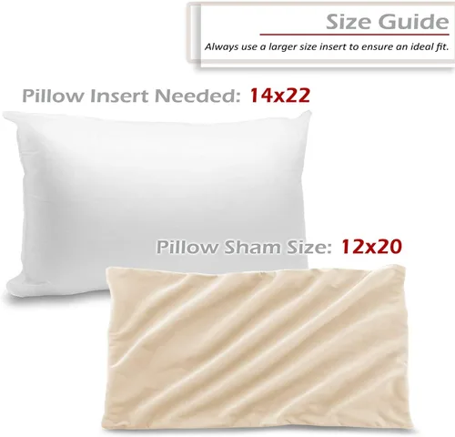 Miniatura 2 de Nestl Juego de 2 fundas de almohada, acogedoras fundas de almohada decorativas de terciopelo de 12 x 20 pulgadas, fundas de almohada suaves y Beige