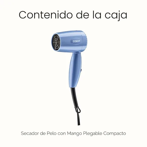 Miniatura 8 de Conair Secadora plegable, secadora plegable, azul, paquete de de 1, Azul