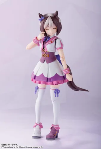 Miniatura 4 de BANDAI SPIRITS S.H. Figuarts Uma Musume Pretty Derby Special Week, aprox. 5.1 pulgadas (5.118 in), PVC y ABS, figura de acción prepintada