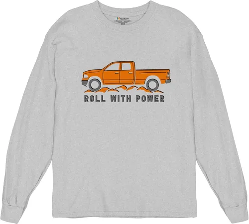 Miniatura 214 de Tee Hunt Camisetas gráficas y camisetas sin mangas para hombre Roll with Power Pickup Truck