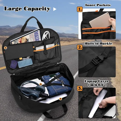 Miniatura 2 de HODRANT Organizador de Paquete de Tour para Motocicleta, Bolsa de Forro de Paquete de Tour Compatible con Harley Davidson Street Glide Electra Glide