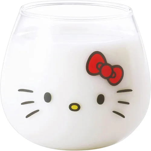 Miniatura 2 de Sanrio 501131 Hello Kitty - Vaso tambaleante, 11.8 fl oz (10.8 fl oz), cara