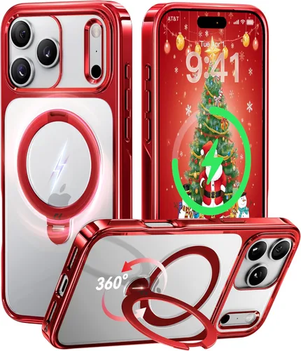 Miniatura 19 de CASEKOO Funda azul cielo brillante para Samsung Galaxy S26 Ultra [soporte magnético giratorio de 360°] [compatible con MagSafe]