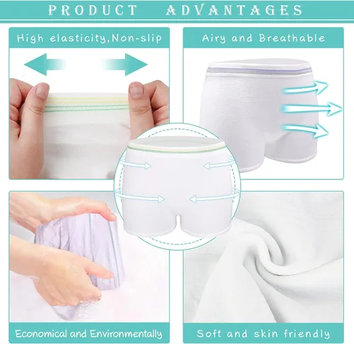 Miniatura 2 de Ropa interior posparto de malla, pantalones de maternidad desechables para recuperación de cesárea, bragas transpirables sin costuras