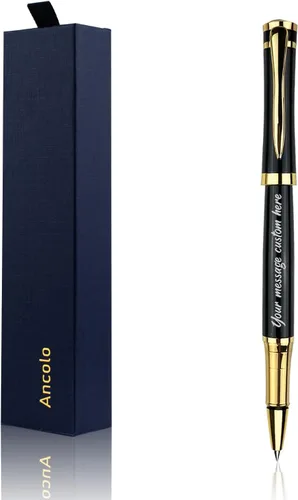 Miniatura 7 de Ancolo Fancy Roller Pen Set de bolígrafo de lujo con 2 recambios de tinta negra - 0.028 in. Bonitos bolígrafos de regalo para mujeres o hombres.