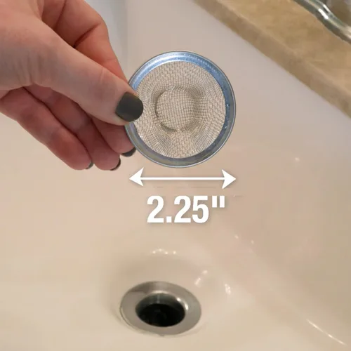 Miniatura 3 de Danco 88820 - Colador de lavabo de baño de malla de 2 pulgadas, acero inoxidable