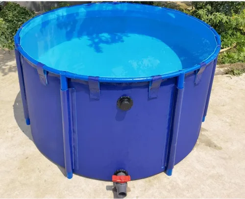 WANLIAN Piscina Sobre el Suelo de Lona Estanque de Peces Circular Piscina de Engrosamiento Grande Plegable Exterior Lona para Cultivo de Koi Riego