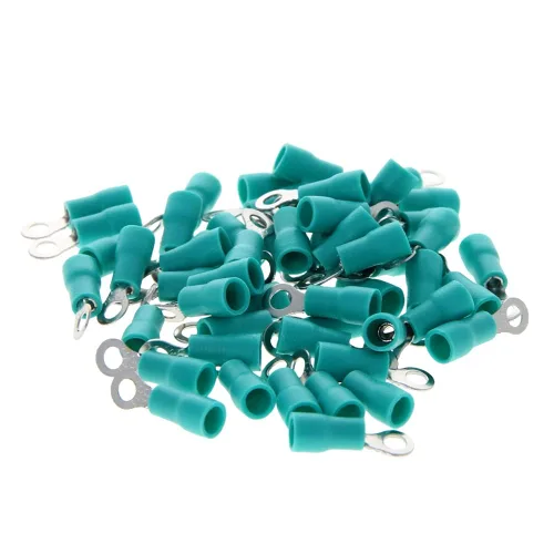 Miniatura 7 de Heyiarbeit Pre aislado tipo anillo cobre engarzado terminales RV1.25-3.2 alambre engarzado terminales conectores para bricolaje cableado eléctrico