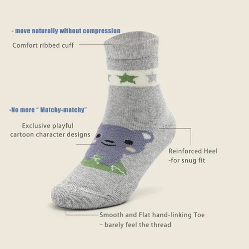 Miniatura 3 de Calcetines de invierno para niños calcetines térmicos de rizo para niños paquete de 6