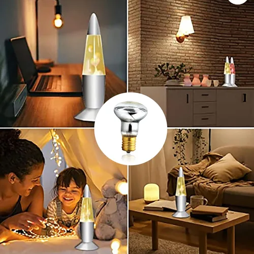 Miniatura 4 de Paquete de 2 bombillas de lava de 30 W, bombillas de repuesto perfectas para lámparas de lava, lámparas con purpurina, para dormitorio y oficina