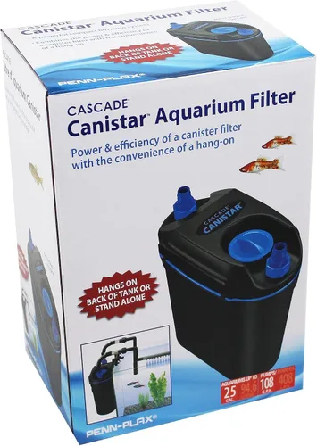 Miniatura 3 de Penn-Plax Cascade Canistar - Filtro de acuario para colgar – Ideal para peceras de agua dulce y salada – 108 galones por hora (GPH)