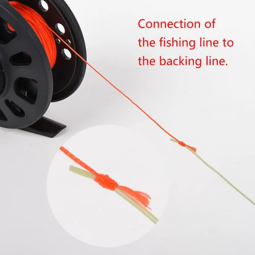 Miniatura 8 de SEIWEI Fly Fishing Reel, Fly Reel GLA 5/6WT Large Capacity Plastic Fishing Reel with 30m Nylon Line, for Basic Fishing Lines Black