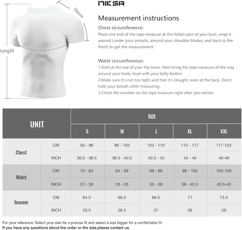 Miniatura 5 de Niksa Camisetas de compresión para hombre, paquete de 5, camisetas de compresión atlética de manga corta para entrenamiento fresco y seco