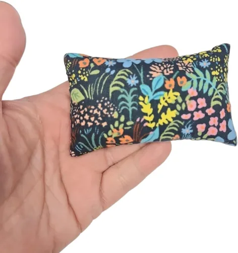 Miniatura 4 de Emery - Alfiletero para costura, relleno de arena abrasiva, hecho a mano en Estados Unidos (2 x 3 pulgadas, flores en negro)
