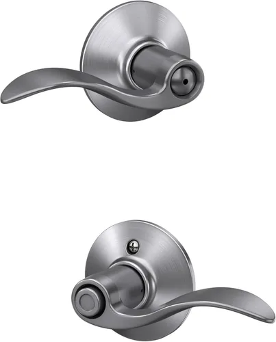 Miniatura 129 de SCHLAGE - Manija de puerta Accent con cerradura de paso libre para pasillo y armario en bronce antiguo - F10 ACC 716 Bronce Envejecido
