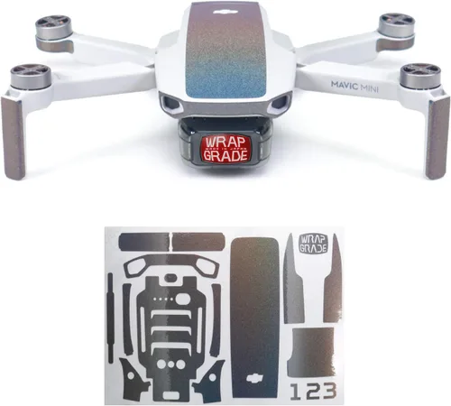 Miniatura 11 de Wrapgrade Skin compatible con DJI Mavic Mini Color decorativo Super Rojo