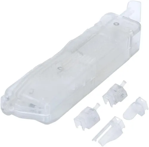Cargador táctico militar de plástico BB cargador de cargador de 0.177 in con 4 adaptadores para airsoft paintball accesorios de caza -250 rondas