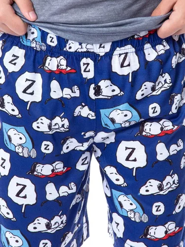 Miniatura 4 de INTIMO Peanuts Snoopy Nope Not Today - Conjunto de pijama corto con cuello redondo, Multi colorido