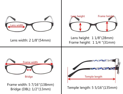 Miniatura 5 de Paquete de 3 lentes de lectura con bisagras de resorte para mujer