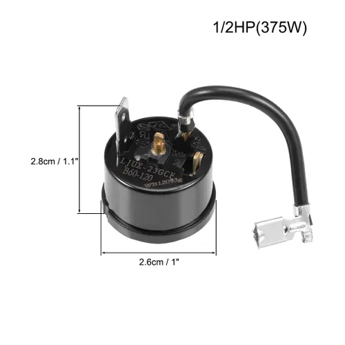 Miniatura 3 de Compresor termal del protector de sobrecarga del refrigerador 1/2HP 375W pieza de repuesto nueva