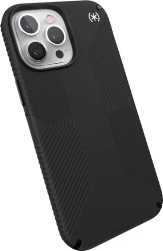 Speck Presidio2 Grip - Funda para Apple iPhone 13 Pro Max y 12 Pro Max, color negro