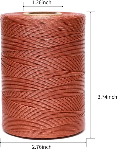 Miniatura 2 de Hilo encerado, 780 m 150D 0,8 mm hilo plano de poliéster para coser a mano, manualidades DIY, reparación de calzado, encuadernación de libros