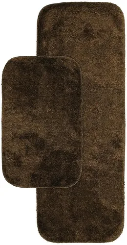 Miniatura 83 de Garland Rug 2 alfombras de baño tradicionales de nailon lavables color morado (17 x 24 pulgadas, 21 x 34 pulgadas), suaves, absorbentes y elegantes