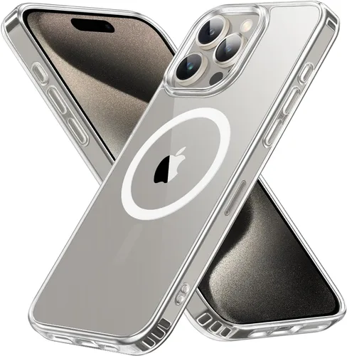 Miniatura 5 de Funda magnética diseñada para iPhone 11 Pro Max, [probada en caídas de grado militar] [compatible con MagSafe] Funda protectora delgada translúcida
