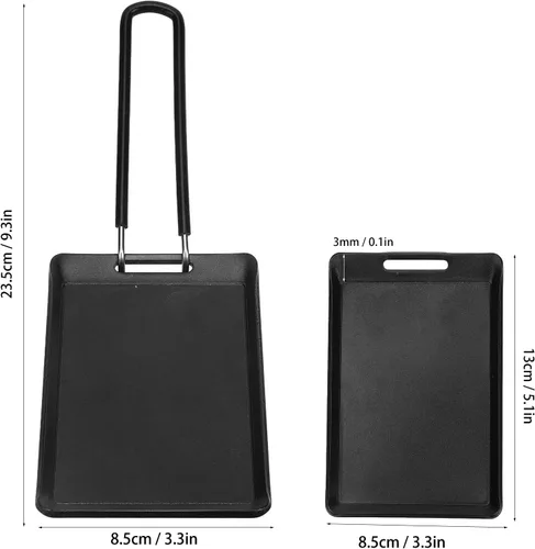 Miniatura 5 de Sartén para parrilla, pequeña sartén antiadherente para barbacoa con mango desmontable, 5.1 x 3.4 pulgadas, multiusos, sartén para parrilla, sartén