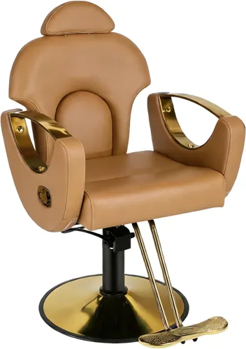 Miniatura 8 de Silla de peluquería de salón, sillas reclinables para estilista, silla de estilista de peluquería, bomba hidráulica resistente, silla de peluquería