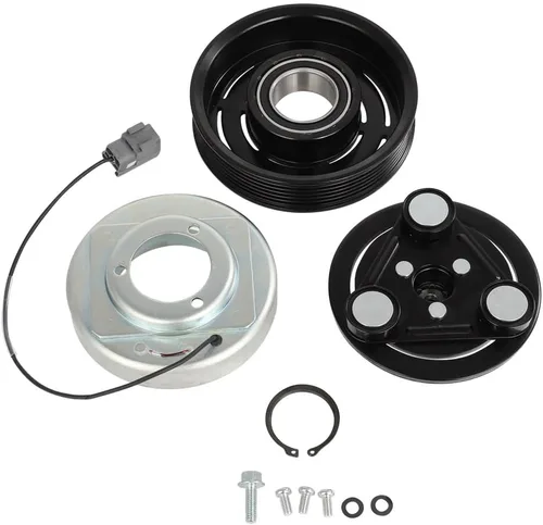 Miniatura 15 de CCIYU Embrague del compresor de CA para el coche 2001 2002 2003 2004 2005-2006 para Hyundai Santa Fe 2.7L Aire acondicionado compresor embrague