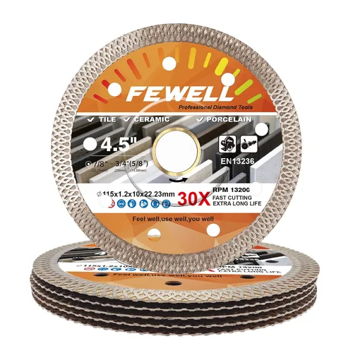 Miniatura 9 de FEWELL Hoja fina estupenda de la teja del diamante de la porcelana de 4 pulgadas 3 unids/lote para cortar azulejos de porcelana de cerámica
