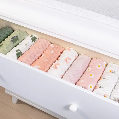 Miniatura 7 de The Peanutshell Minky Dot - Funda para cambiador de pañales, funda ultrasuave para colchoneta de bebé para niñas, se adapta a almohadillas