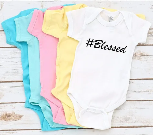 Miniatura 6 de TripleBDesigns BLESSED - Body para baby shower regalo de bautismo cristiano mensaje para bebé