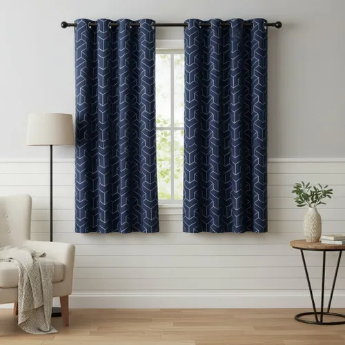 Miniatura 51 de NICETOWN Paneles de Cortinas Opacas para Dormitorio - Tratamiento de Ventanas con Aislamiento Térmico, Ojales Sólidos, Cortinas Opacas con Diseño