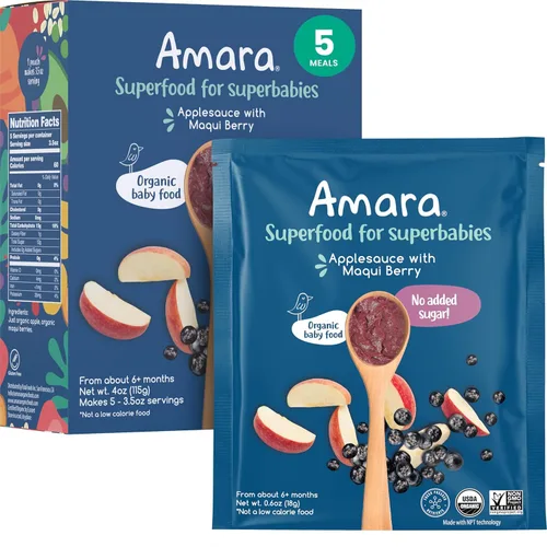Miniatura 19 de Amara Alimento orgánico para bebés, etapa 3, grano antiguo, cereales para bebés para mezclar con leche materna, agua o fórmula para bebés, bolsas
