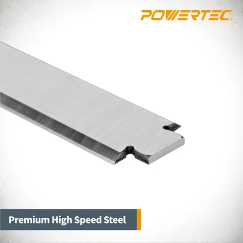 Miniatura 3 de POWERTEC Cuchillas cepilladoras de 13 pulgadas para cepilladora Ryobi AP1301, repuesto para cuchillos cepilladores AC8630, juego de 2 (12826)