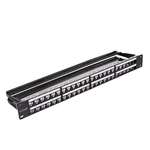 Miniatura 9 de Panel de conexión en blanco modular del marco del panel de conexión de los puertos FTP de 1U 24 puertos Panel de conexión en blanco para montaje