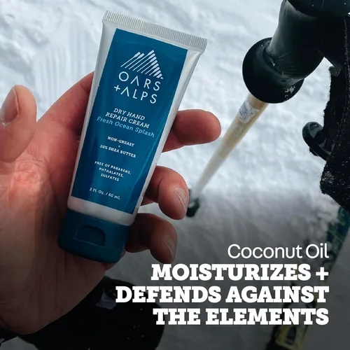 Miniatura 6 de Oars + Alps Crema de manos, cuidado hidratante de la piel con manteca de karité y aceite de coco, tamaño de viaje, vegano y sin gluten