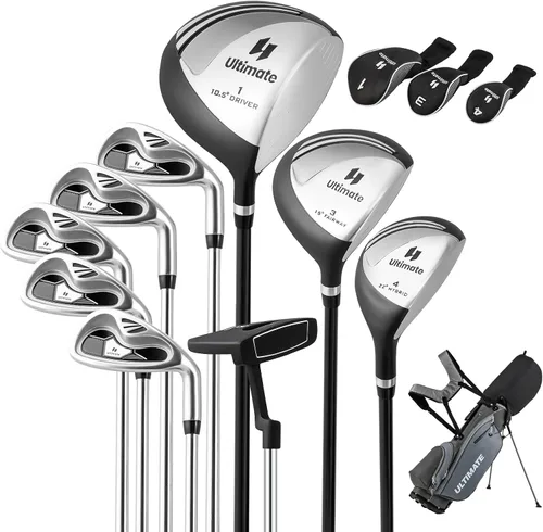 Miniatura 12 de Tangkula 9/10 Pieces Men's Complete Golf Clubs Set, Golf Club Package Set with 460CC Driver, Fairway Wood & Hybrid, Irons, Putter, Portable Regular