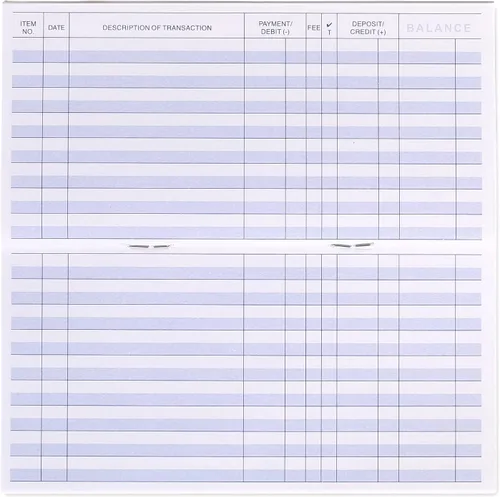 Miniatura 3 de 24 cajas registradoras para chequera personal, fácil de leer