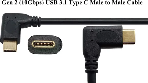 Miniatura 4 de Cable de extensión de conector USB 3.1 tipo C macho a macho Gen 2 (10 Gbps), compatible con carga, datos, audio, cable de video para MacBook Pro