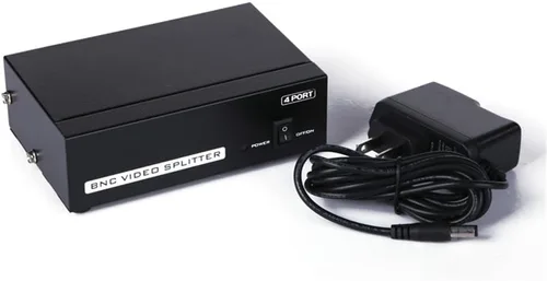 Miniatura 6 de 4-Port (1 Entrada 4 Salidas) BNC Video Splitter Box Coaxial Distribuidor Amplificador para Sistema de Monitoreo de Video Cámara de Seguridad CCTV