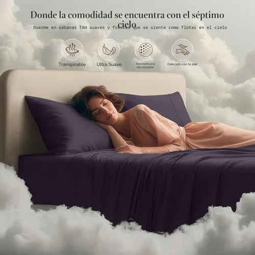 Miniatura 5 de Utopia Bedding Juego de sábanas King – Ropa de cama de 4 piezas – Microfibra cepillada – Resistente al encogimiento y a la decoloración – Fácil