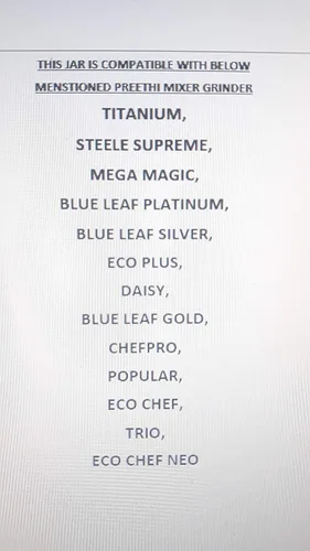 Miniatura 4 de Preethi MGA 513 - Tarro mezclador para Eco Twin, Eco Plus/Chef Pro y Blue Leaf, 1.50 litros, plateado